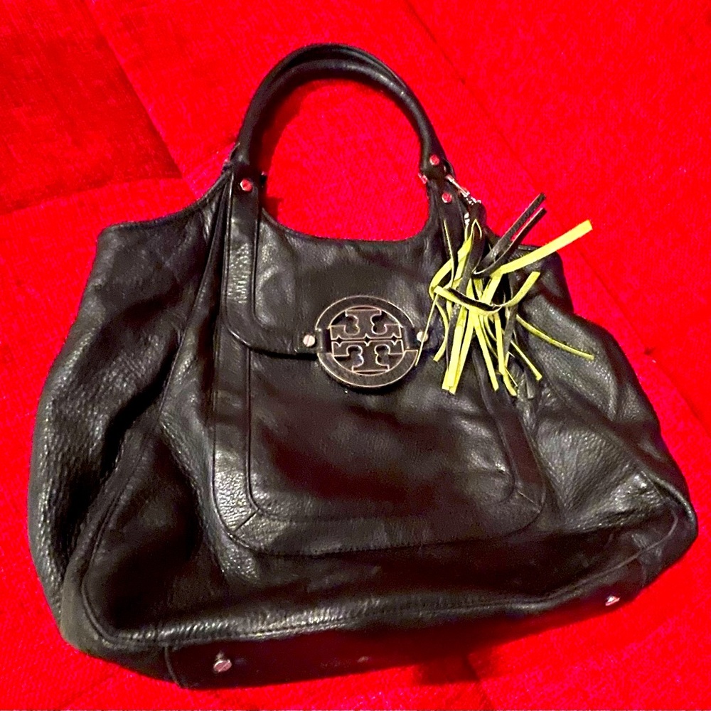 Tory Burch tote bag.   Front and interior pockets.  Excellent condition.
